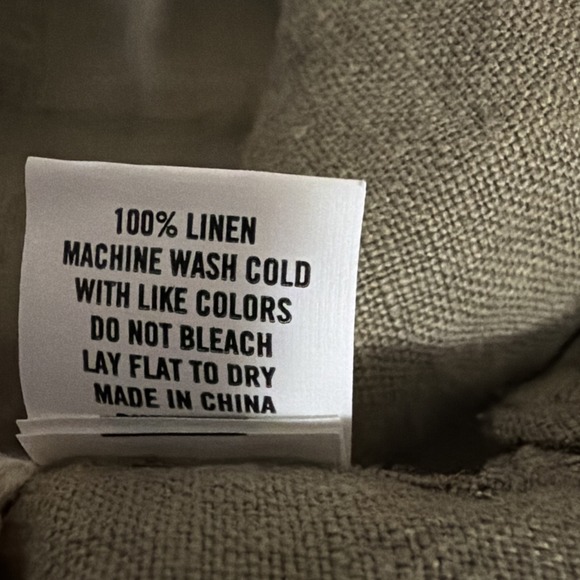 Taylor Stitch Shirt 44 XL Men's Green 100% Linen Western Pearl Snap Short Sleeve - Picture 9 of 9